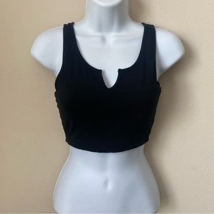 KLASSY NETWORK CROPPED TANK | SIZE- XS | COLOR- BLACK